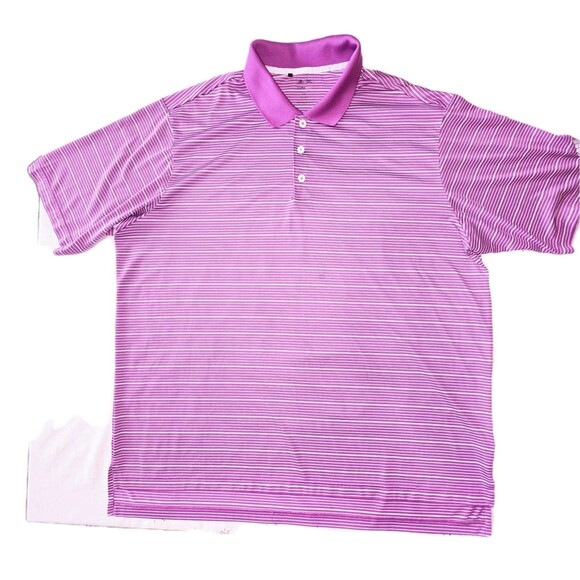 Adidas Golf XL Climacool Striped Tee Active - Picture 1 of 6